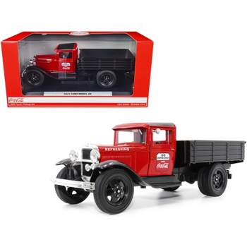 1931 Ford Model AA Pickup Truck Red and Black "Go Refreshed - Drink Coca-Cola" 1/24 Diecast Model Car by Motor City Classics