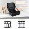Makeup Bag, Makeup Organizer, Large Capacity Travel Toiletry Bag Organizer (Black) - 4 of 4