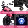 12V Kids Ride on Motorcycle, 3-Wheel Kids Electric Motorcycle w/Training Wheels, One-Button Start, Reverse, Headlight, Horn & Music, for 3+ - 4 of 4