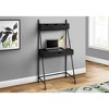Vynxaria Modern Leaning Black Laminate Computer Desk Black Metal Frame Storage Drawers for Home Office Laptop Work - 4 of 4