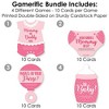 Big Dot of Happiness Baby Girl - 4 Pink Baby Shower Games - 10 Cards Each - Gamerific Bundle - 3 of 4