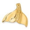 Black Bow Jewelry 14k Yellow Gold Large Whale Tail Slide - 3 of 4
