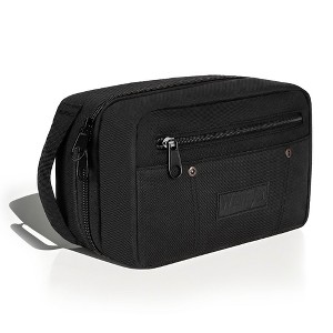 Wrangler Travel Toiletry Bag for Men, Water-Resistant Men's Shaving Kit Bathroom Organizer, Oxford Fabric Tech Kit Bathroom Organizer - 1 of 4