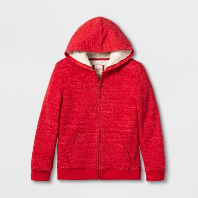 red zip up hoodie target