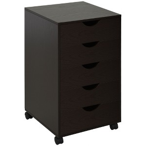 NicBex 3 Drawer Mobile File Cabinet with Casters,Office Cabinet with Grooved Handle Design,Modern Storage Cabinet,Filing Cabinet for Home Office - 1 of 4
