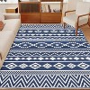 Washable Area Rug, Living Room Rug for Bedroom, Soft Boho Rug Non Slip Geometric Indoor Floor Carpet for Home Office Kitchen - 3 of 4
