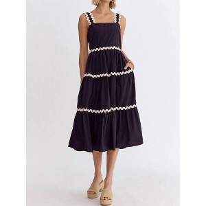 Women's Ric Rac Midi Dress - entro - 1 of 4