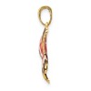 Black Bow Jewelry 14k Yellow Gold & Pink Translucent Acrylic Butterfly Pendant, 30mm - 2 of 4