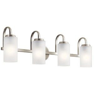 Kichler Lighting Kennewick 4 - Light Vanity in  Brushed Nickel - 1 of 4