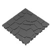 Syemin Carpet Tiles 44PCS New Stone Texture Patio Deck Tiles, Decking Tiles Floor Tile for Porch Poolside Balcony Backyard, Gray, 12"*12"*0.8" - 2 of 4