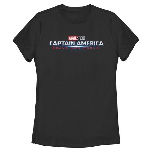 Women's Captain America: Brave New World Official Movie Logo T-Shirt - 1 of 4