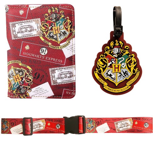 Harry Potter Hogwarts Luggage Tag Strap And Passport Holder Target