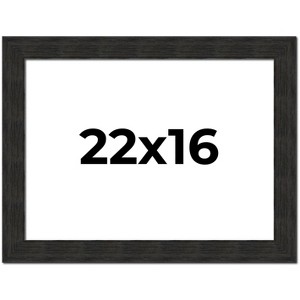 PosterPalooza | Contemporary Black Picture Frame - UV Acrylic, Backing Board, Hanging Hardware Included - 1 of 4