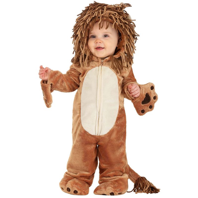 HalloweenCostumes.com Infant Lion Onesie Costume, 2 of 4