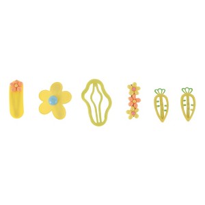Unique Bargains Girl's Cute Radish Cloud Hair Clips 6 Pcs - 1 of 3
