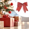 Unique Bargains Christmas Fabric Gift Bow Decoration 6.69"x7.48" 2 Pcs - 2 of 4