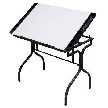 24x60 Heavy Duty Height Adjustable Table With Casters And Gussets Black  Frame/black Top - National Public Seating : Target
