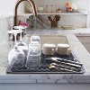 2 Pack Silicone Dish Drying Mat of Non-Slip Silicone Mat Easy Clean Drying Mat Large Heat-Resistant Grey - 2 of 4