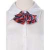 INSPIRE CHIC Women's Double Layers Pretied Bowknot Striped Cute Uniform Ties - 4 of 4