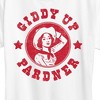 Women's - Instant Message - Giddy Up Pardner Short Sleeve Graphic T-Shirt - 2 of 4