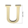 Unique Bargains Self-Adhesive Letter Acrylic Alphabet Mirror Wall Stickers - 2 of 4