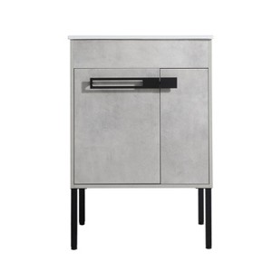 SEVOBAL Bathroom Storage Cabinets Bathroom Vanity Freestanding or Floating Design for Contemporary Homes, Gray, 23.4"*17.9"*6.7" - 1 of 4