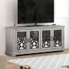 Galano Calidia 4 Door Wide Tv Stand - Dusty Grey Oak - 2 of 4