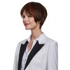 Alilang 11 Inch Short Layered Pixie Cut Wigs for Women Synthetic Layered Highlight Wigs with Bangs for Styling - 3 of 4