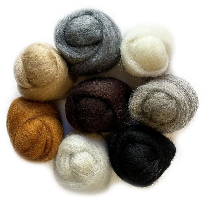 Wistyria Editions Wool Roving 15" .25oz 8/Pkg, 2 of 4