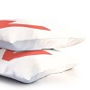 Deny Designs Standard April Lane Art Block Red Monogram W Microfiber Printed Pillow Sham - 3 of 3