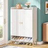 Hommoo 6-Tier Shoe Cabinet for Entryway White - 3 of 4