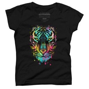 Girl's Design By Humans Hunting For Colors By clingcling T-Shirt - 1 of 3