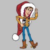 Womens Toy Story Christmas Woody Santa Hat T Shirt - 2 of 4
