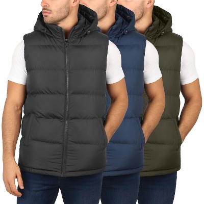 Spire By Galaxy Men's Heavyweight Hooded Puffer Vest — фото 7