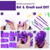 PartyWoo Crepe Paper Streamers Purple Dark Pastel White 8 Rolls 656 ft 1.8 Inch x 82 Ft Roll - 4 of 4