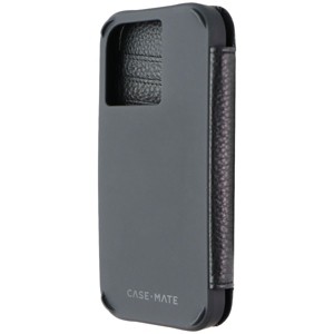 Case-Mate Wallet Folio Leather Case for MagSafe for iPhone 14 Pro - Black - 1 of 3