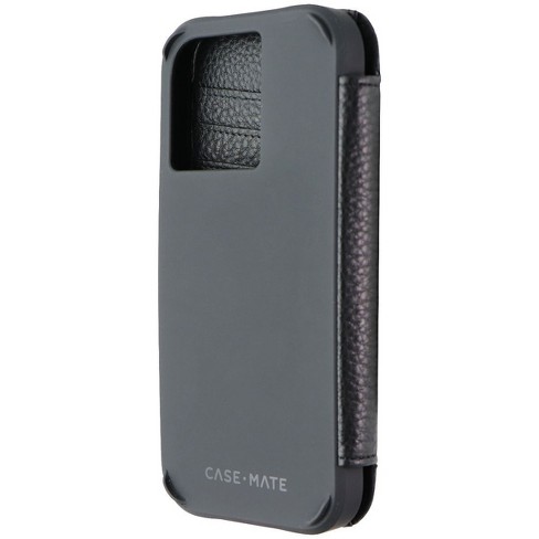 Case-Mate Wallet Folio Leather Case for MagSafe for iPhone 14 Pro - Black - image 1 of 3