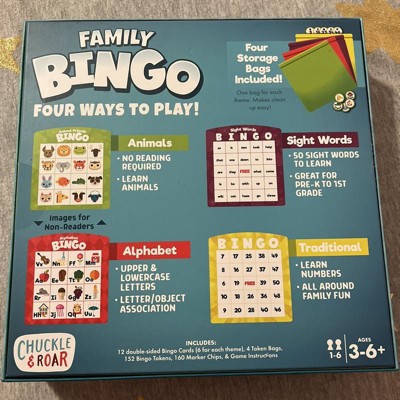Chuckle & Roar Family Bingo - Kids Educational Bingo Game : Target