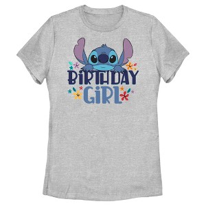 Women's Lilo & Stitch Birthday Girl Stitch T-Shirt - 1 of 4