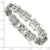 Black Bow Jewelry Men's Stainless Steel 10mm Polished Link Bracelet, 9 Inch - 4 of 4