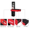 Karl Home Black Wall Mount Barber Station with 2 Drawers 1 Storage Cabinet 3 Open Shelves - 3 of 4