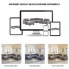 VYNXARIA 104inch Sectional Sofa with Acrylic Table Top,Chenille U Shaped Couch Set with 2 Consoles,USB Charger,Storage Drawers and Pockets,Gray - 2 of 4
