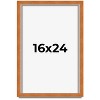 PosterPalooza | Classic Brown Picture Frame - UV Acrylic, Foam Board Backing, Hanging Hardware - 2 of 4