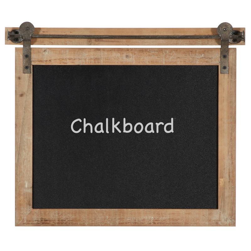Wood Sign Wall Decor with Chalkboard Brown - Olivia & May, 1 of 16