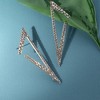 SOHI Women's Gold Geometric Bling Drop Earrings - 2 of 3