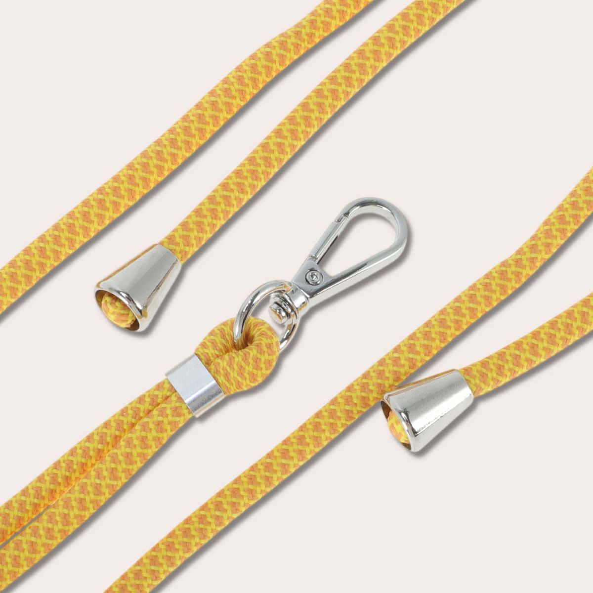 Unique Bargains Phone Chain for Standard Mobile Phone Case Phone Lanyard Yellow Orange Mesh 1 Pc - thumbnail 6