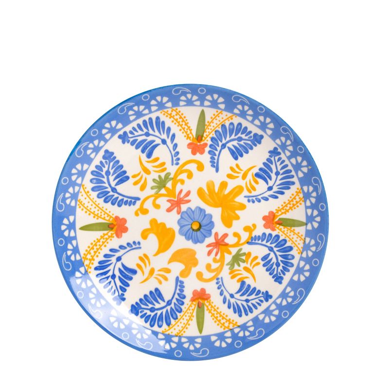 Laurie Gates Mosaic 12 Piece Round Stoneware Dinnerware Set in Assorted Designs, 5 of 11