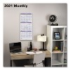 Deluxe Three-Month Reference Wall Calendar, Vertical Orientation, 12 x 27, White Sheets, 14-Month: Dec 2025 to Jan 2027 - 3 of 4