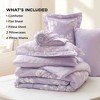 BAGOKIE 7 Pieces Floral Bed in a Bag Comforter Set for All Season - 4 of 4