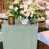 Attop 12 Pack Cheesecloth Table Runner, Runner Gauze Boho Wedding Decor Romantic Table Runner 35" x 118" Terracotta Sage Green - 4 of 4